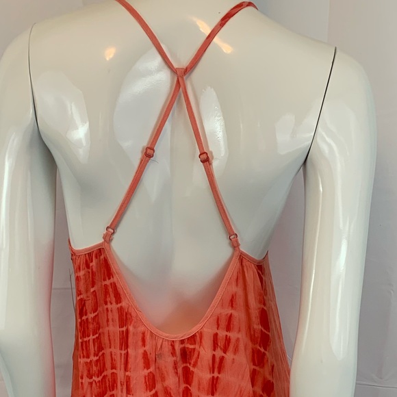 And’Or Red Crinkle Tie- Dye Sundress - Picture 4 of 6
